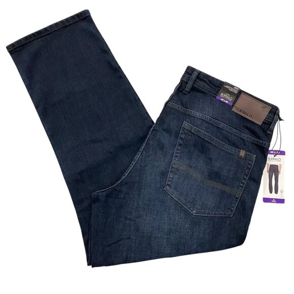 NEW Mens Buffalo David Bitton Straight Leg Jack Jeans | Dark Denim - Picture 2 of 6